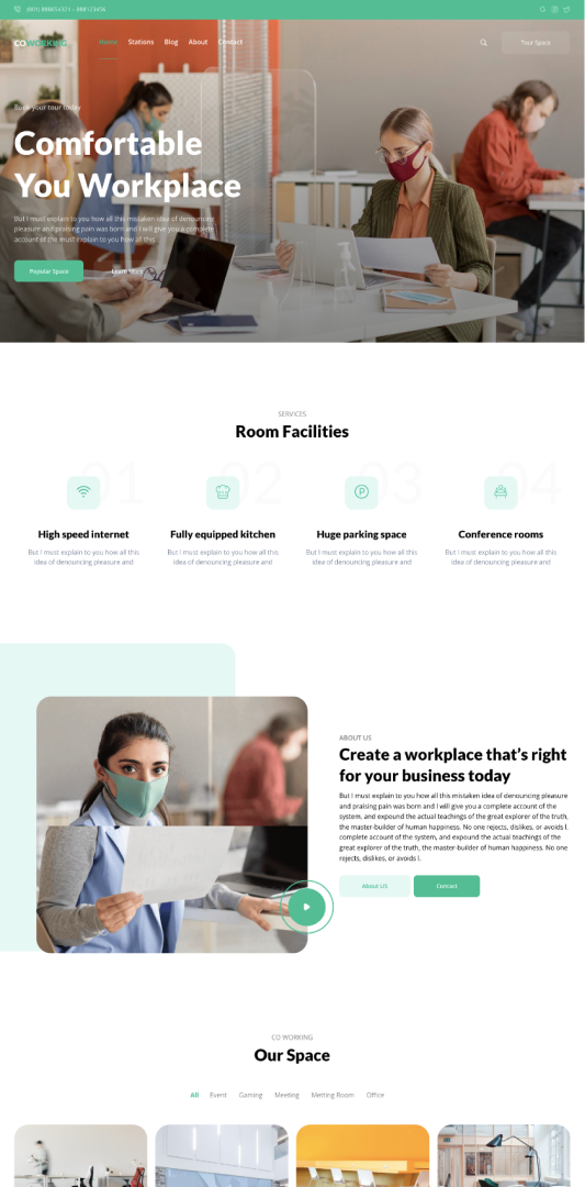 Website Co-working Space