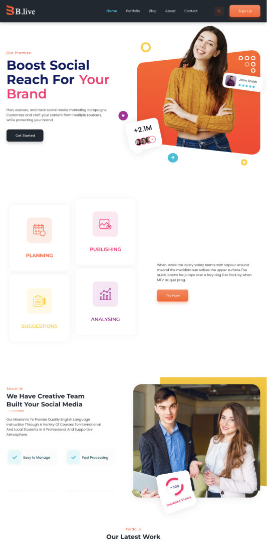 Website Sosial Media Agensi