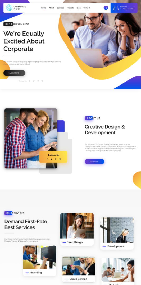 Website Perusahaan Modern