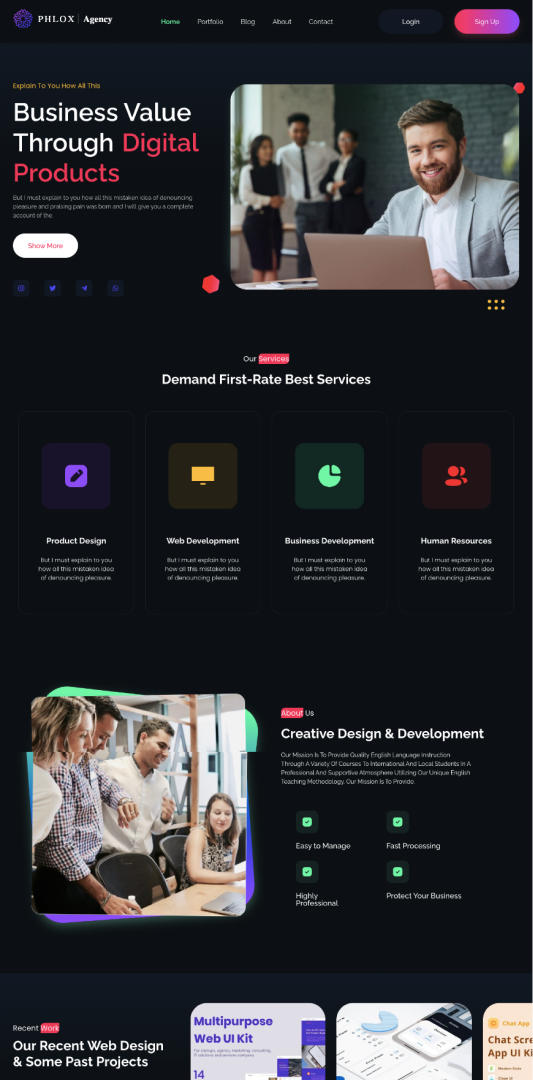 Website Agency Dark