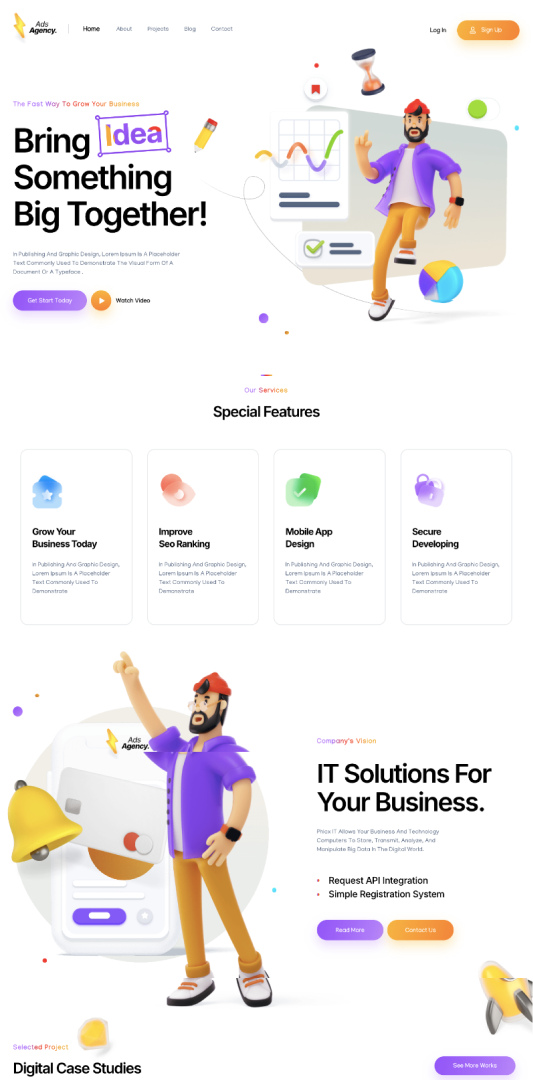 Website Perusahaan Animasi